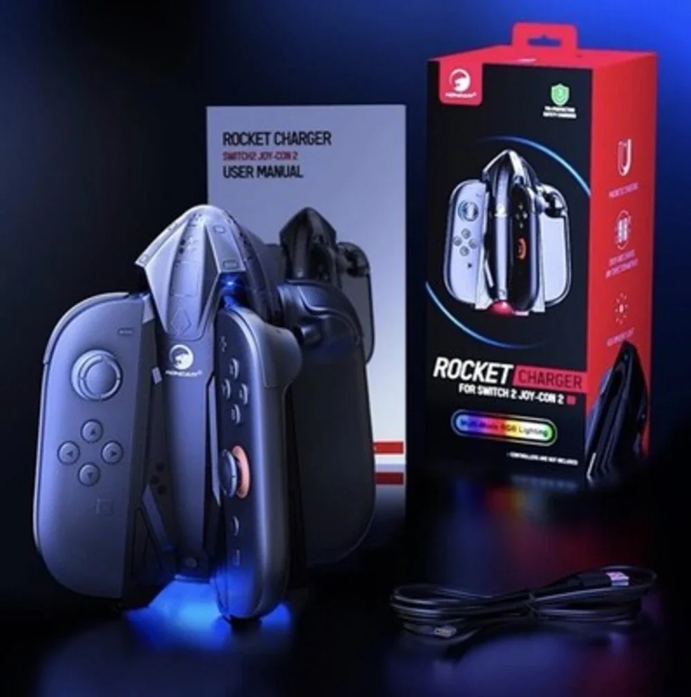 Rocket Charger For Switch 2 Joy Con 2 RGB